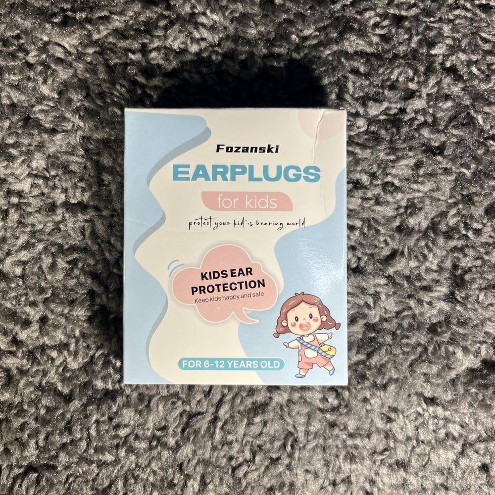Fozanski Earplugs For Kids Two Pairs New Open Box